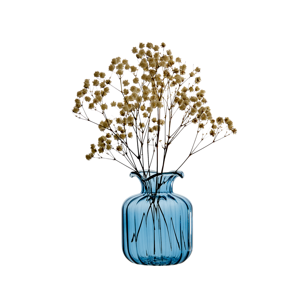 MOA vas Ø7.5xH9.5 cm, blå