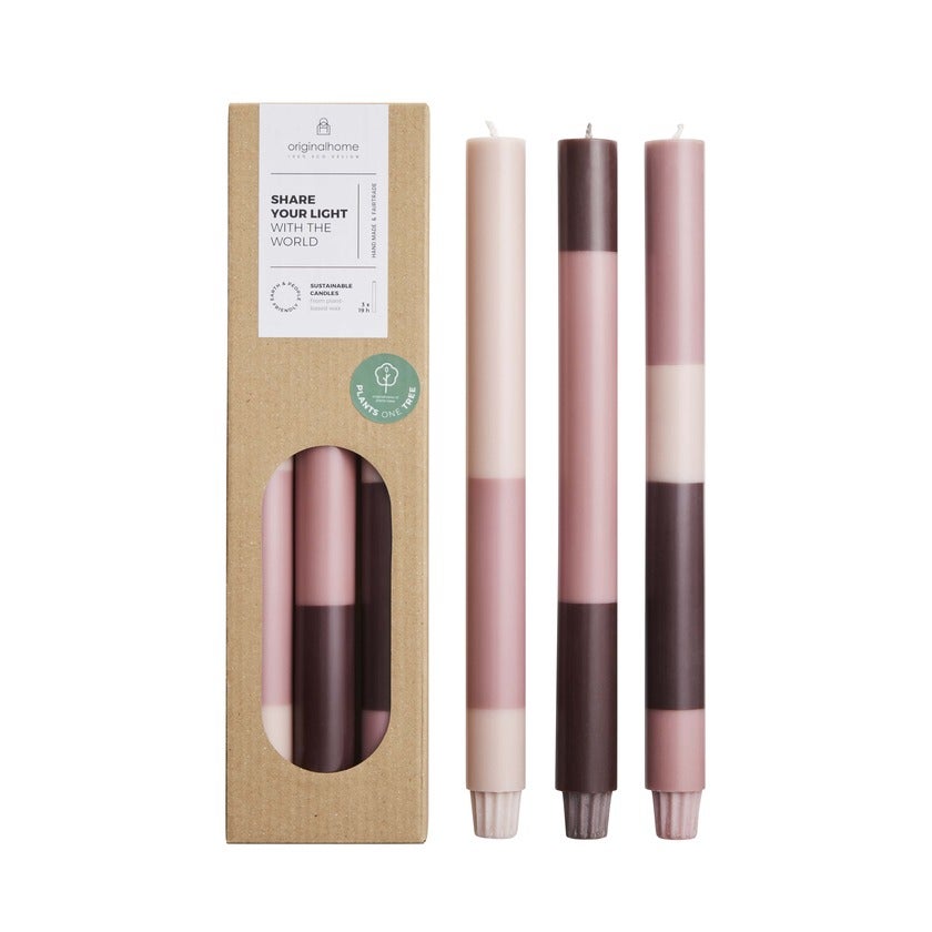 TC0048.00 Layered Candles Dusty Rose - S-3-min